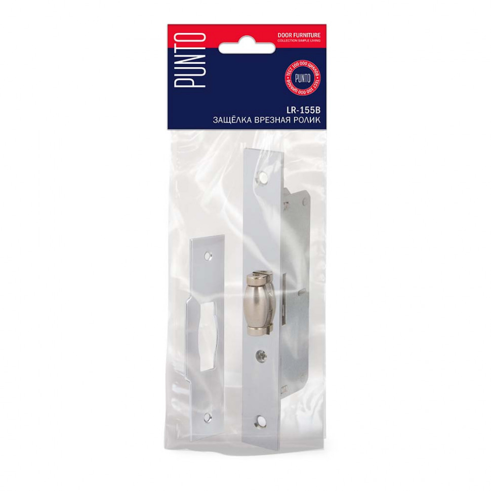 Защелка Punto (Пунто) врезная METLR-155B ролик СP хром